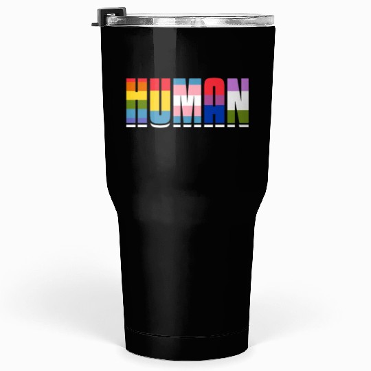 Human, LGBT Flag Tumblers 30 Oz