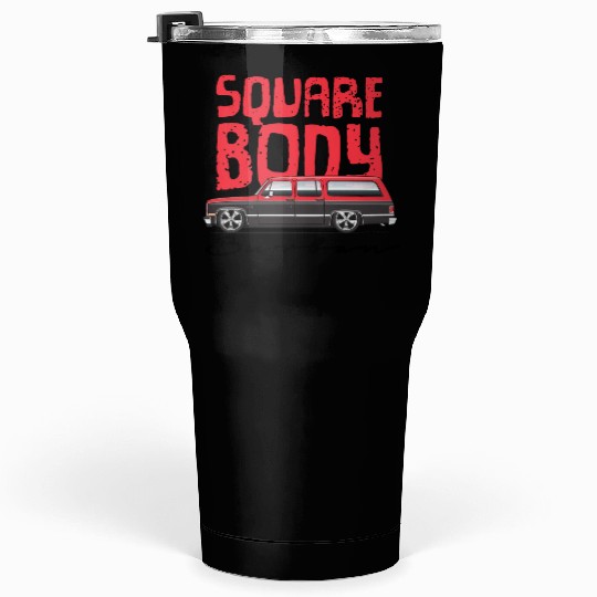 square Cardinal Red Tumblers 30 Oz