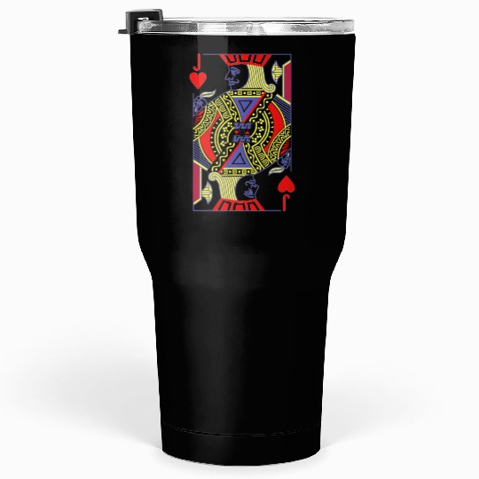 jack of hearts royal flush costume halloween playi Tumblers 30 Oz