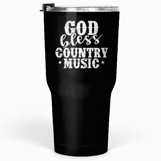 God bless Country Music USA America Cowboys Tumblers 30 Oz
