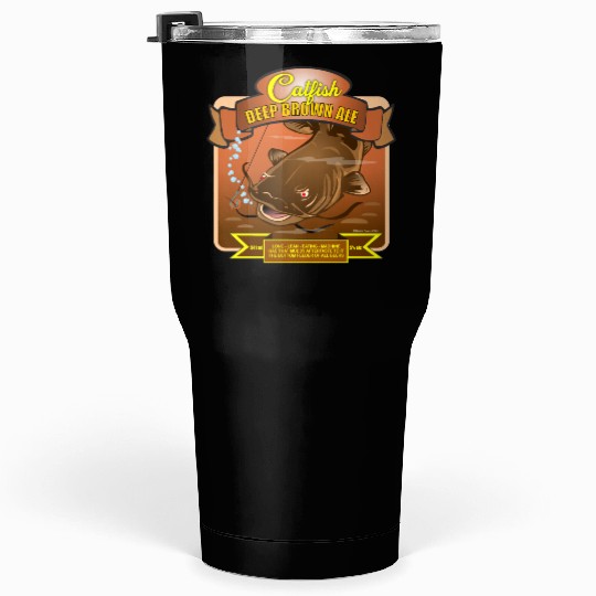 Catfish Deep Brown Ale Tumblers 30 Oz