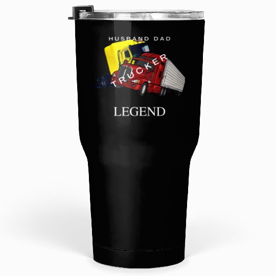 Husband DAD Trucker Legend Tumblers 30 Oz