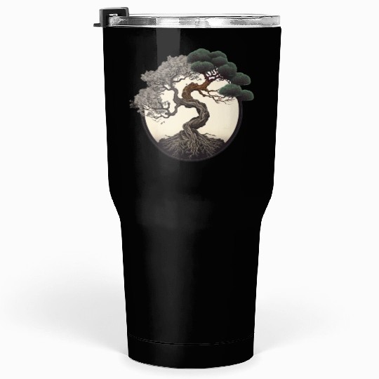 Yin and Yang Bonsai Tree Tumblers 30 Oz