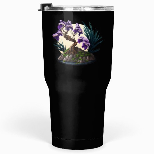 Iris Bonsai Tree Tumblers 30 Oz