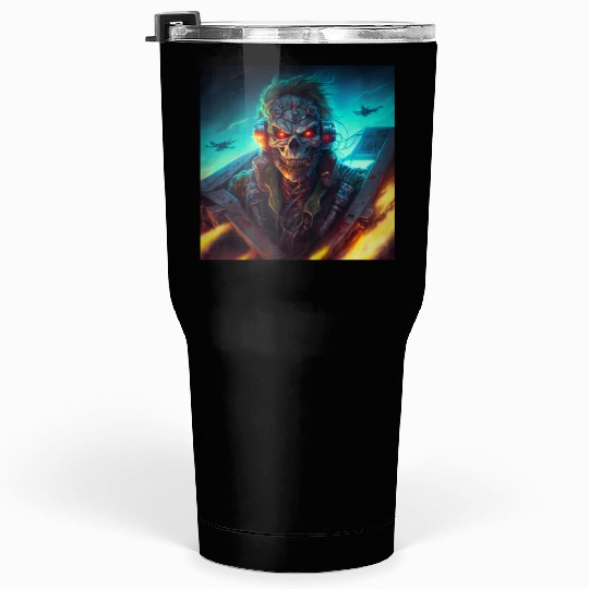 ZOMBIE IRON MAIDEN (version 13) Tumblers 30 Oz