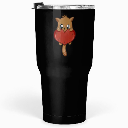 cat with Heart Tumblers 30 Oz