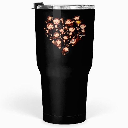 chimpanzee monkey Tumblers 30 Oz