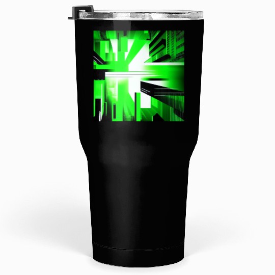 Cyberpunk Inspired Green Theme Tumblers 30 Oz