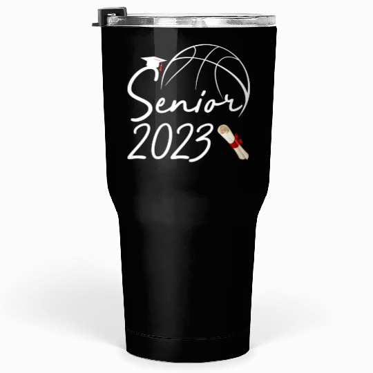 Graduate Senior Class 2023 Graduation Basketball Tumblers 30 Oz
