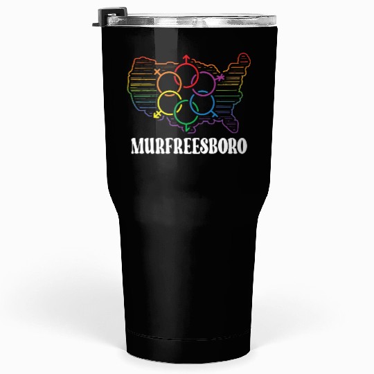 Murfreesboro Pride Month Pride Flag LGBT Community Tumblers 30 Oz