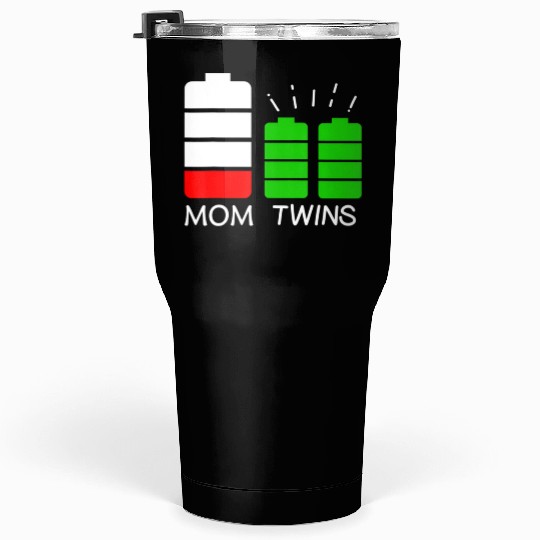 Twin Mom Low Battery Tired Mom Of Twins Tumblers 30 Oz