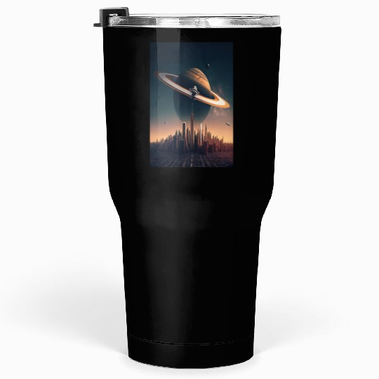 Solar system planet Saturn galaxy Tumblers 30 Oz