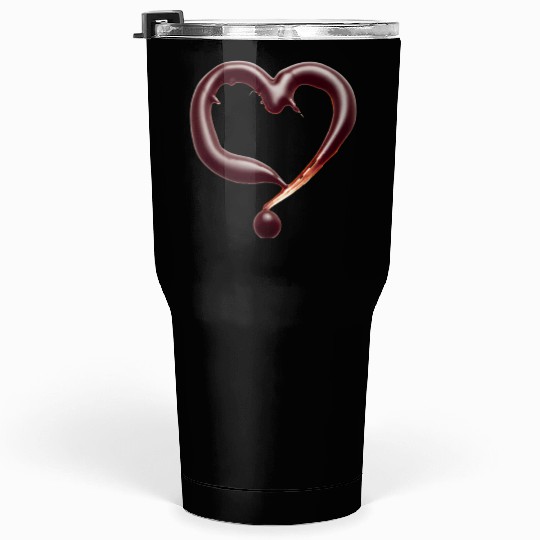 Chocolate heart Tumblers 30 Oz