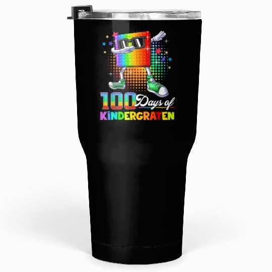 100 Days Of Kindergarten School Teacher Tumblers 30 Oz