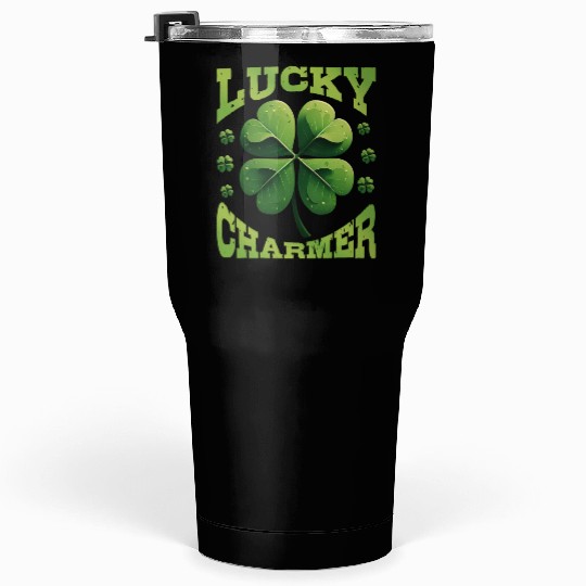 Lucky Charmer Shamrock St Patrick's Day Tumblers 30 Oz