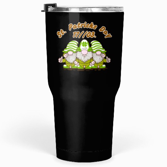Happy St. Patrick's Day Leprechauns Tumblers 30 Oz