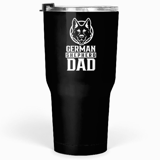 German Shepherd Dad Boy Guy German Sheperd Dog Tumblers 30 Oz