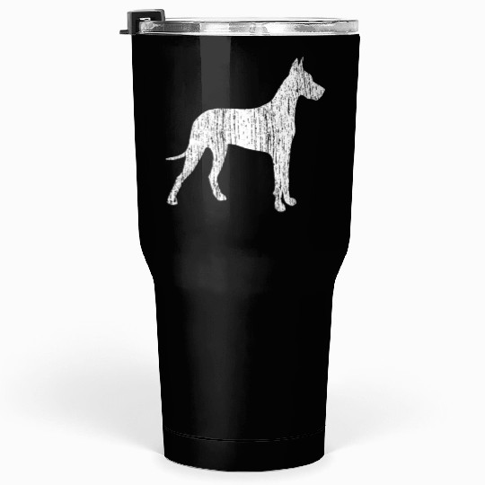 Great Dane Dog Owner Gift Vintage Animal Tumblers 30 Oz