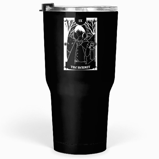 Anime Tarot Card The Hermit Occult Gothic Witch Tumblers 30 Oz