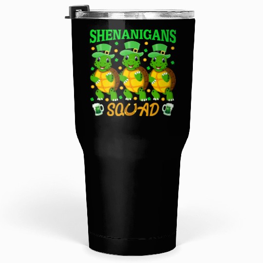 Shenanigans Squad St. Patrick’s Day Cute Turtle Tumblers 30 Oz
