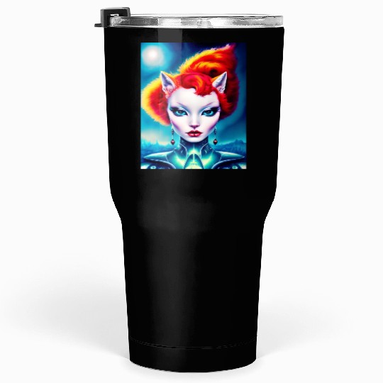 "Alien Cat Woman" Tumblers 30 Oz