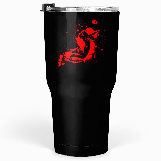 Volleyball Spike Man Red Tumblers 30 Oz
