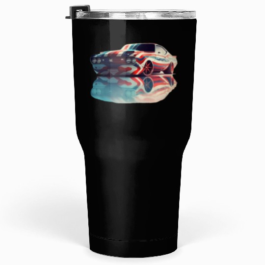 American pride and raw horsepower Tumblers 30 Oz
