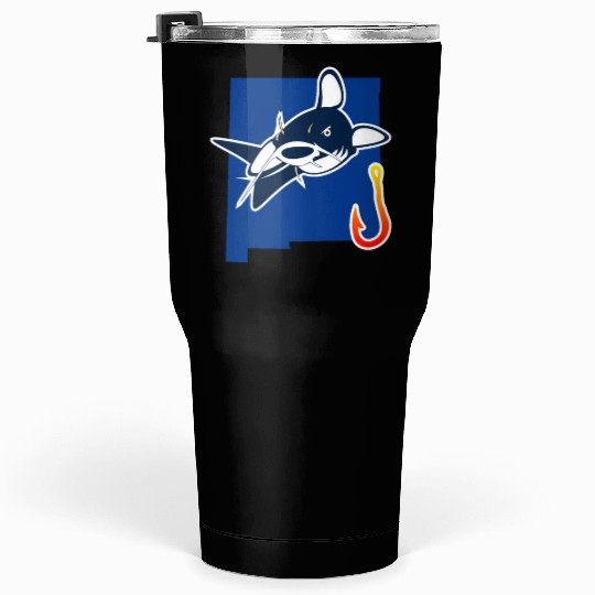 Catfishing Season New Mexico State Flag Fish Rod Tumblers 30 Oz