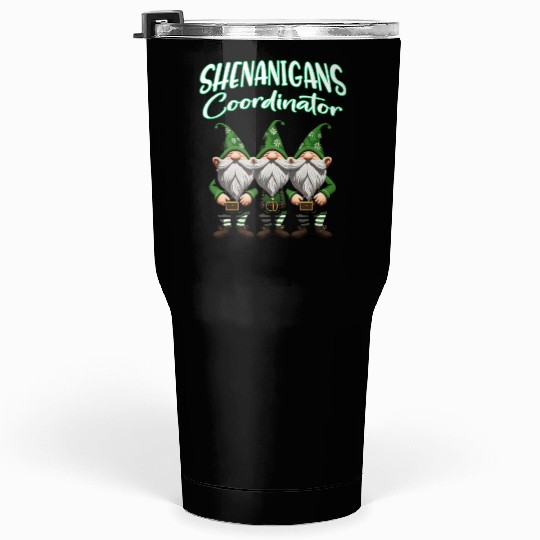 Shenanigans Squad Gnomes St Patrick's Day Tumblers 30 Oz