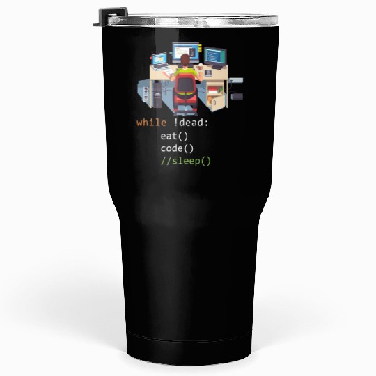 Computer Science Python Programmer Eat Code Sleep Tumblers 30 Oz