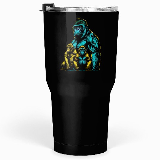 gorilla family Tumblers 30 Oz