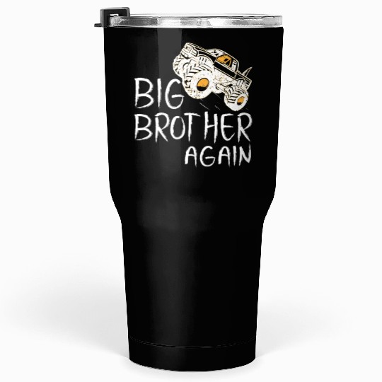 Big Brother Tumblers 30 Oz Monster Truck for Boys Youth
