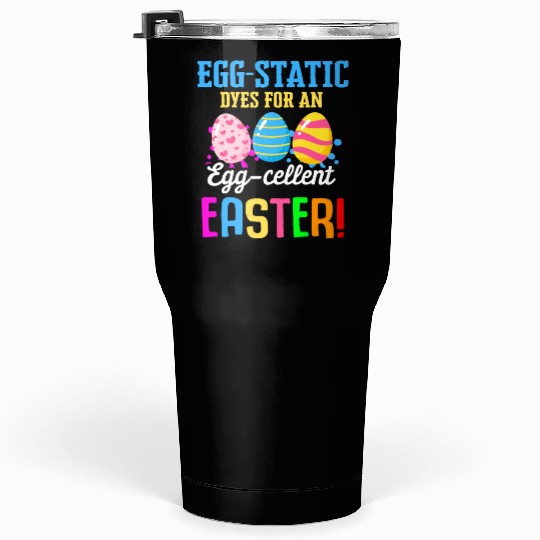 Easter Colorful Egg Dye Rabbit Egg Hunt Tumblers 30 Oz