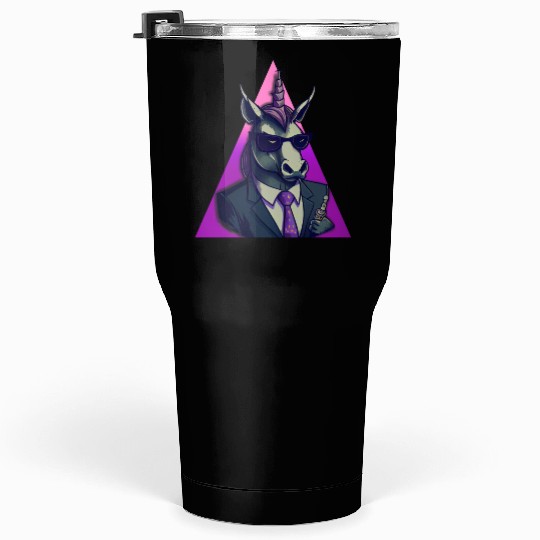 Unicorn Wearing A Suit Tumblers 30 Oz