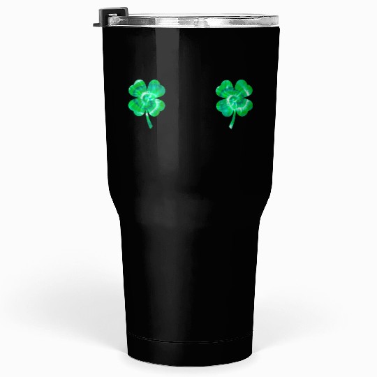 Shamrock Boobs Tie Dye Irish Boobies St Patricks Tumblers 30 Oz