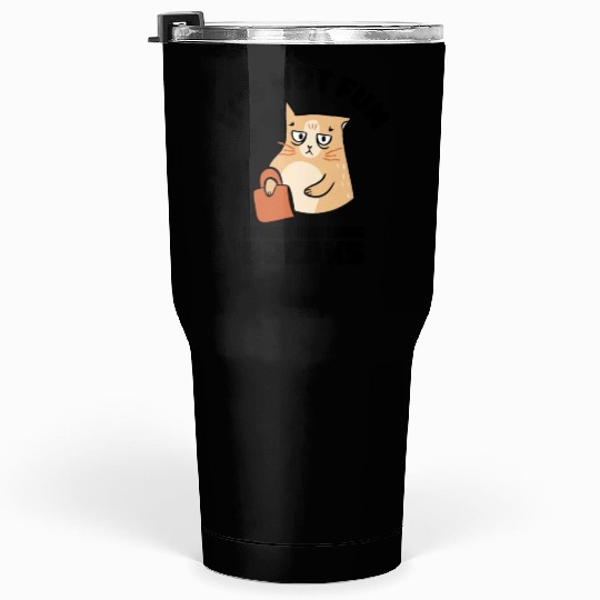 Mean Cat Drawing Line Art Cat Owner Pet Cat Tumblers 30 Oz