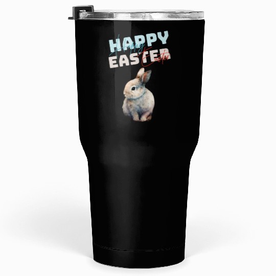 Funny Cute Happy Easter Bunny Tumblers 30 Oz