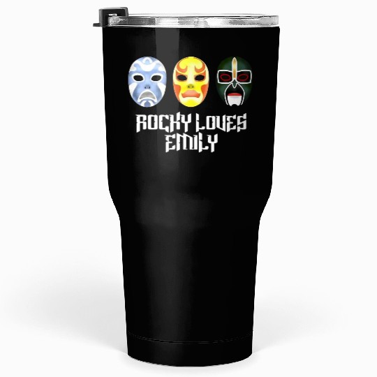 Rocky Loves Emily Funny Tumblers 30 Oz
