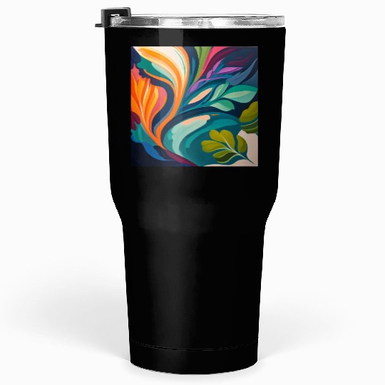 colorful and vibrant abstract painting Tumblers 30 Oz