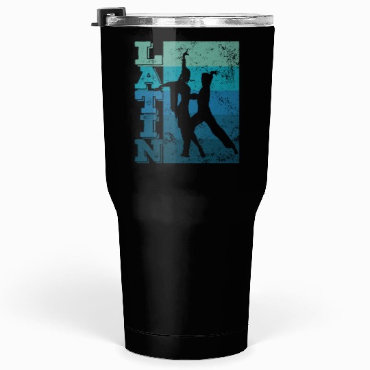 Latin Dance Couple Retro Dancer Tumblers 30 Oz