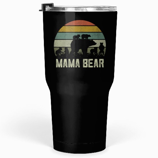 Grandmother Mothers Day 6 Cub Kids Mama Bear Tumblers 30 Oz