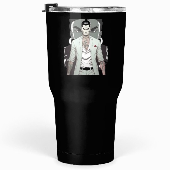 Japan Yakuza Greeny Face Tumblers 30 Oz
