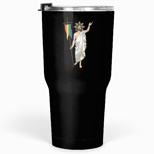 LGBT Jesus Equal Rainbow Christian Tumblers 30 Oz