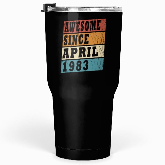 April 1983 Anniversary April 1983 April Tumblers 30 Oz
