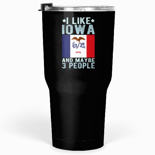 Iowa Flag US State Tumblers 30 Oz