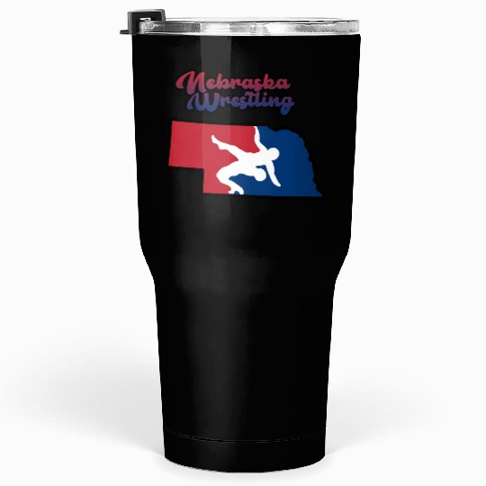 Nebraska Wrestling (USA Colors) Tumblers 30 Oz