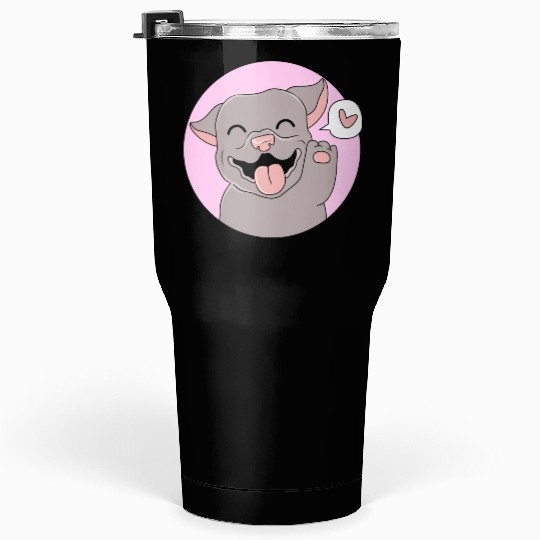 American Pitbull Terrier Puppy Pet Cute Pitbull Tumblers 30 Oz