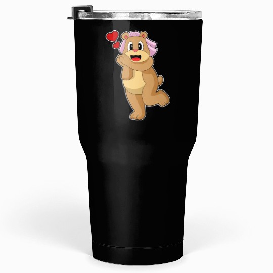 Bear Bride Veil Wedding Tumblers 30 Oz