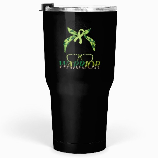 Green Mental Health Warrior Awareness Month Tumblers 30 Oz