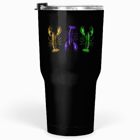 Lobster Mardi Gras Tumblers 30 Oz